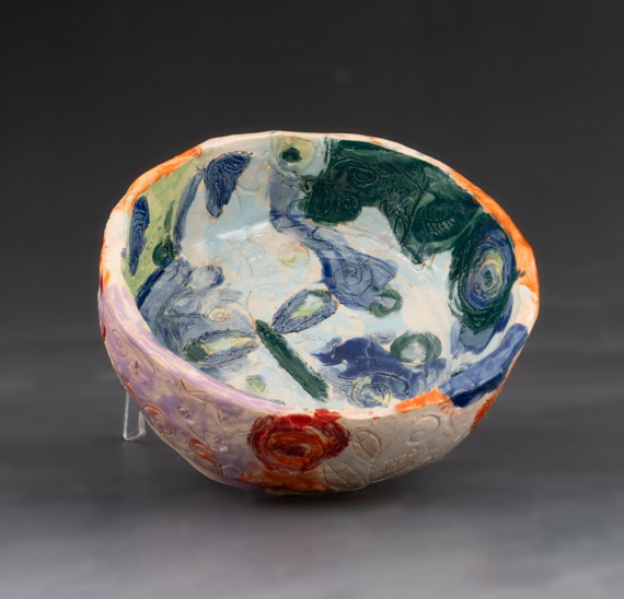 Colorful bowl by LJ Lamason