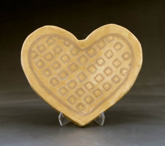 Heart shaped waffle tray by Anika Treiber