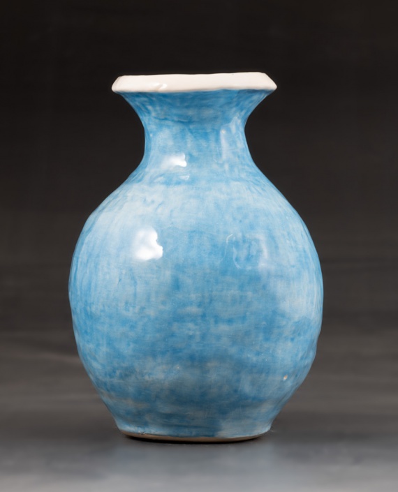 Blue vase by Kathleen Lara