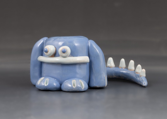 Blue monster by Laurel Eggers