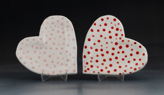 Heart trays by Lillie Hedge