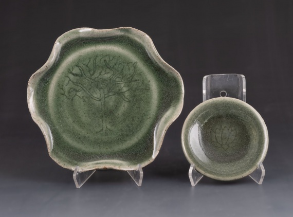 Celadon plates by Samantha Barrios