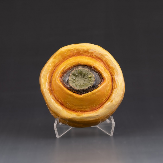 Large orange eye by Savannah Hope