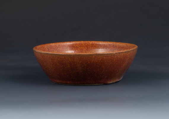 Bowl glazed with Shaner's Gold by Whitney Nakata