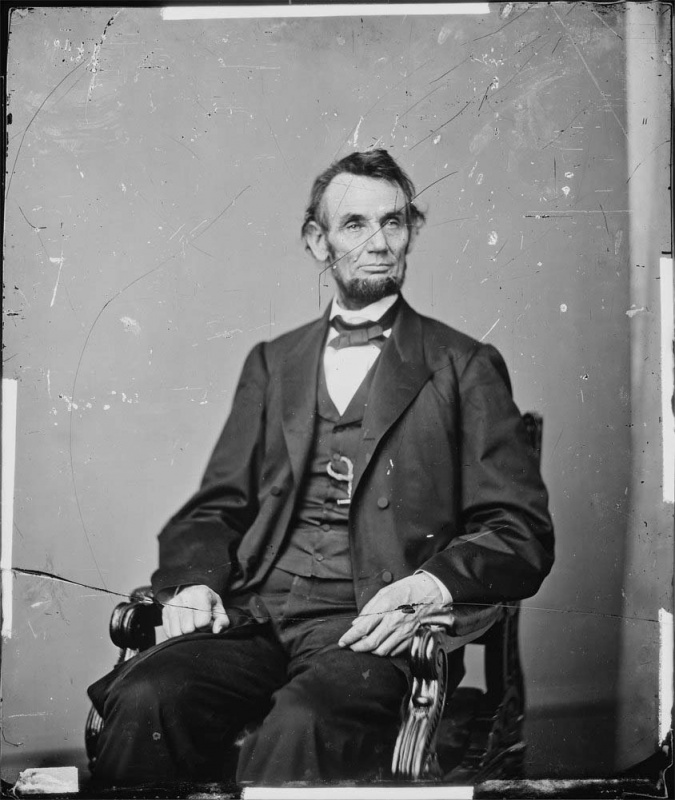 <p><b>Mathew Brady</b>, <i>Abraham Lincoln, President, U.S.</i>, 1864.</p>