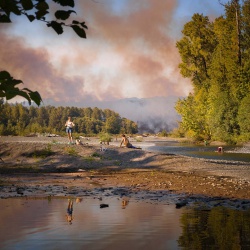 <p><b>Steve Davis</b>, <i>Summer on the Skokomish</i>, 2010, from the series 'The Western Lands II'.</p>