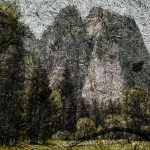 <p><b>Abelardo Morell</b>, <i>Tent-Camera Image on Ground: View of Cathedral Rocks from El Capitan Meadow, Yellowstone National Park, 2012</i>.</p>