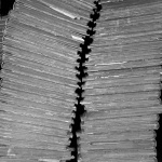 <p><b>Abelardo Morell</b>, <i>Two Stacks of Bound Newspapers</i>, 2001.</p>
