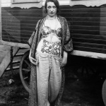 <p><b>August Sander</b>, <i>Circus Artist, Düren</i>, 1930-32.</p>