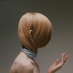 <p><b>Bert Stern</b>, <i>Turquoise And Diamond Choker</i>, necklace by Cartier, 1969.</p>
