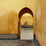 <p><b>Bruno Barbey</b>, <i>MOROCCO. Meknes. Moulay Ismael Mausoleum (Muslim shrine). 1985</i>.</p>