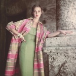 <p><b>Clifford Coffin</b>, <i>Jean Patchett wearing coat and dress by Tina Leser, Havana, Cuba</i>, 1950</p>