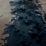 <p><b>Colin Finlay</b>, <i>The Tar Sands' toxic ponds grow by 720,000 gallons each day.</i> From his 'Industrial Aerials' series.</p>
