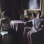 <p><b>Deborah Turbeville</b> <i>Valentino Haute Couture, Fall/Winter 2011</i>, models Allaire Heisig, Brenda Kranz, Vasilisa Pavlova.</p>