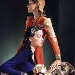 <p><b>Horst P. Horst</b>, <i>Ensembles by Nettie Rosenstein, Jewelry by Tiffany & Co.</i>, Vogue, November 1st, 1940.</p>