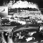 <p><b>O. Winston Link</b>, <i>NW1103 Hot Shot East Bound at Iaeger, West Virginia, 1956.</i></p>
