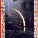 <p><b>Peter Beard</b>, <i>Elui with World Record Cow Elephant Tusk</i>, 47 lbs., Marsabit Forest Kenya.</p>