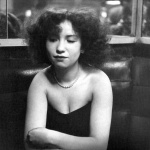 <p><b>Robert Doisneau</b>, <i>Mademoiselle Anita à la Boule Rouge, Paris</i>, 1951.</p>