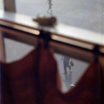 <p><b>Saul Leiter</b>, <i>Red Curtain</i>, 1956.</p>