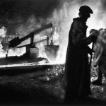 <p><b>W. Eugene Smith</b>, <i>Steel plant. Pittsburgh, Pennsylvania, USA. 1955.</p>