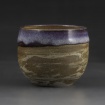 Small marbled pot with purple glaze by Alissa Lau