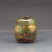 Small raku jar by Jenna Tong