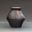 Temmoku coil pot by Jimmy Hopkins