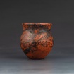 Horsehair raku pot by Kam Taylor