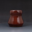 Oxblood red pot by Landon Lutz