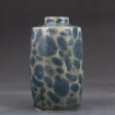 Celadon vase with blue spots by Layne Fitzgerald