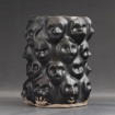 Black faces vase by Savannah Hope