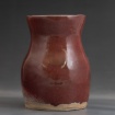 Oxblood red vase by Siena Slonsky