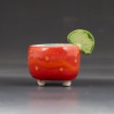 Red cup with lime slice by Sophia Salazar