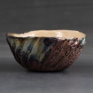 Carved raku bowl by Sophia Salazar