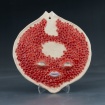 Pomegranite face plate by Sydney Wright